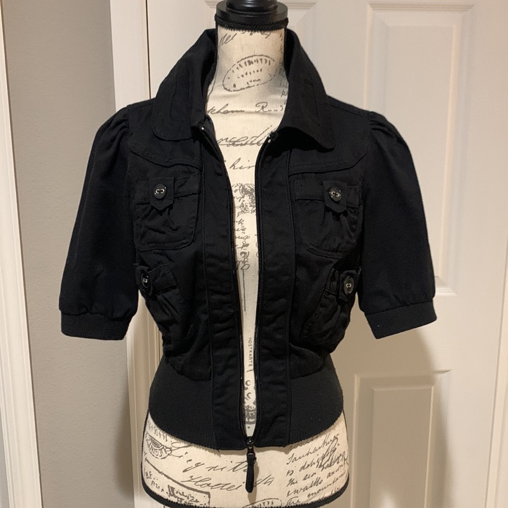 Black Cropped Jacket
